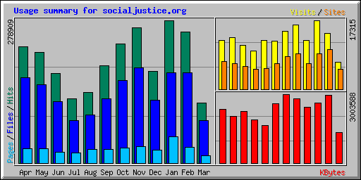 Usage summary for socialjustice.org
